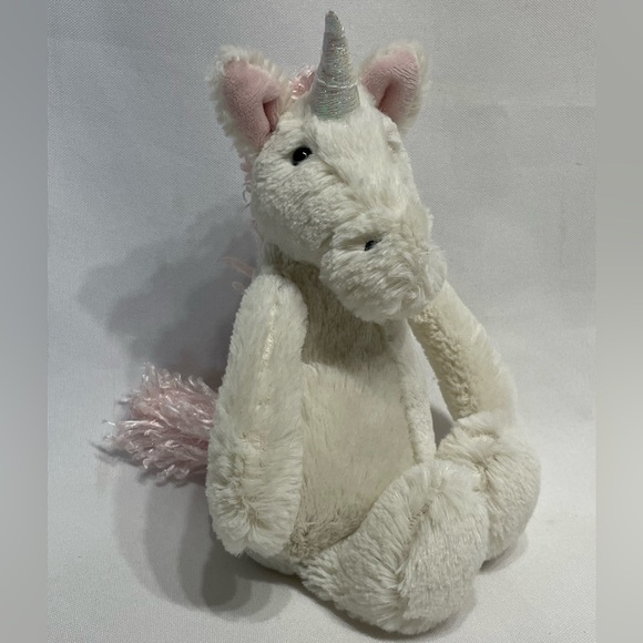 6” Jellycat Bashful Unicorn Mini Plush Stuffed Animal Excellent Condition - Picture 1 of 7
